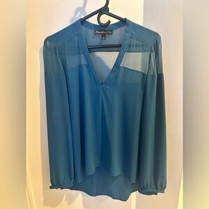 Beautiful Elizabeth and James semi sheer blouse.